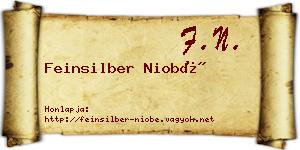 Feinsilber Niobé névjegykártya